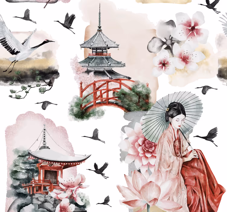Tapeta za uzglavlje japan - TenStickers