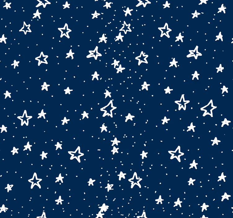 Mornarica tapete skicirane zvijezde - TenStickers