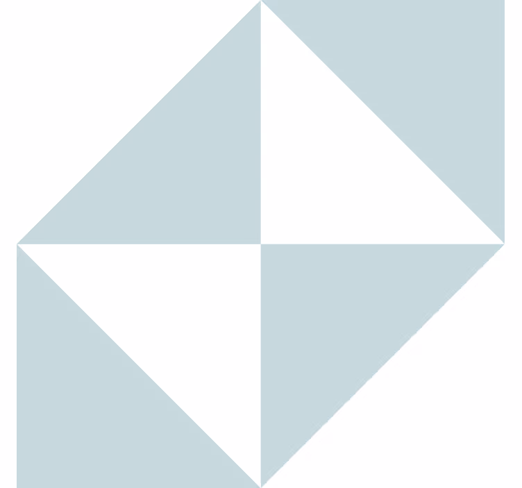 Geometrické tapeta plavi trokuti - TenStickers