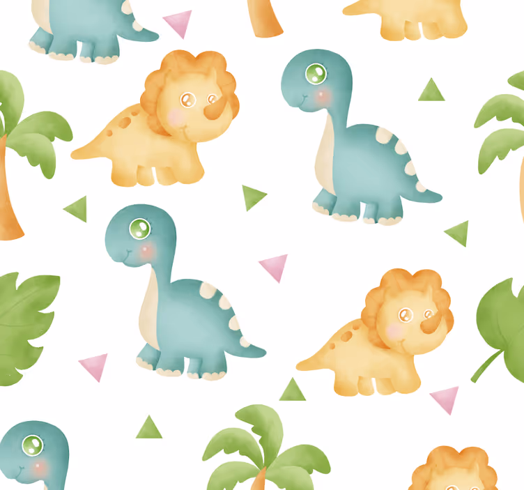 Tapete za zid Dinosaura vrijeme za igru s dinosaurima - TenStickers