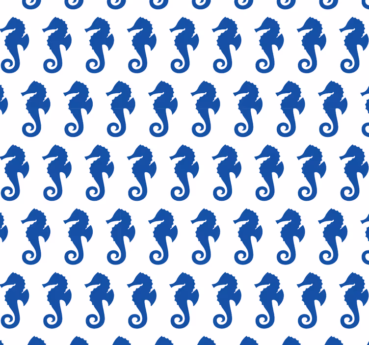Tapete za zid  životinjske uzorak morskog konjica - TenStickers