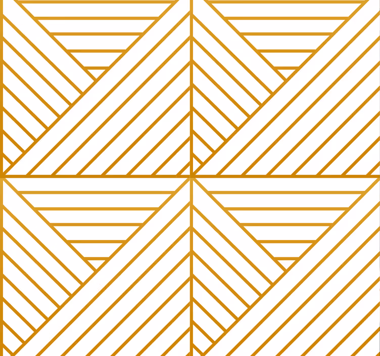 Tapete za dnevni boravak zlatne geometrijske linije - TenStickers