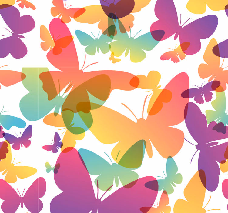 Gradijent leptira tapeta - TenStickers