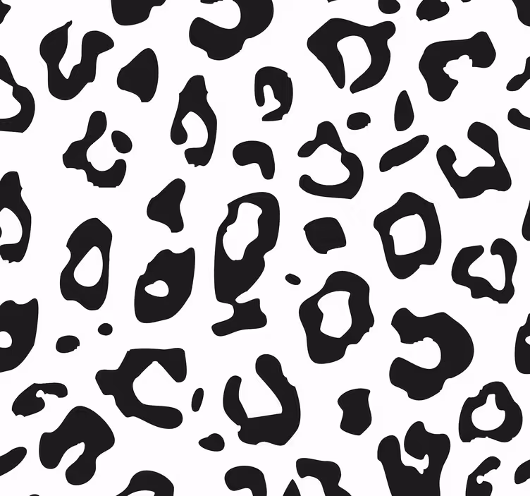 Crno-bijele tapete leopard teksture - TenStickers
