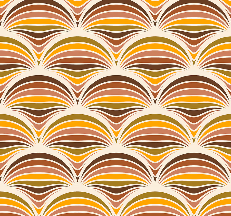 Vintage pozadine uzorka 70-ih - TenStickers