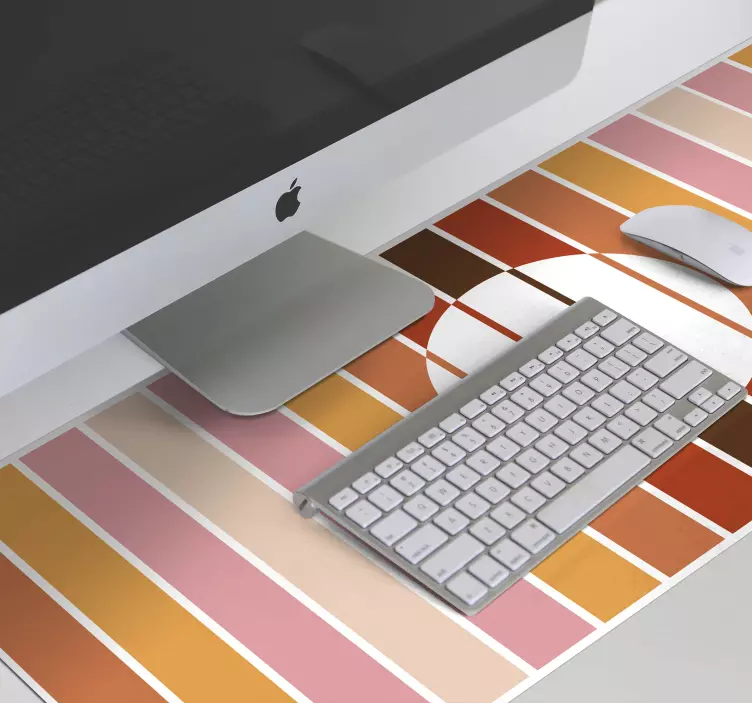 Prugasti jastučić za miša iz 70-ih - TenStickers