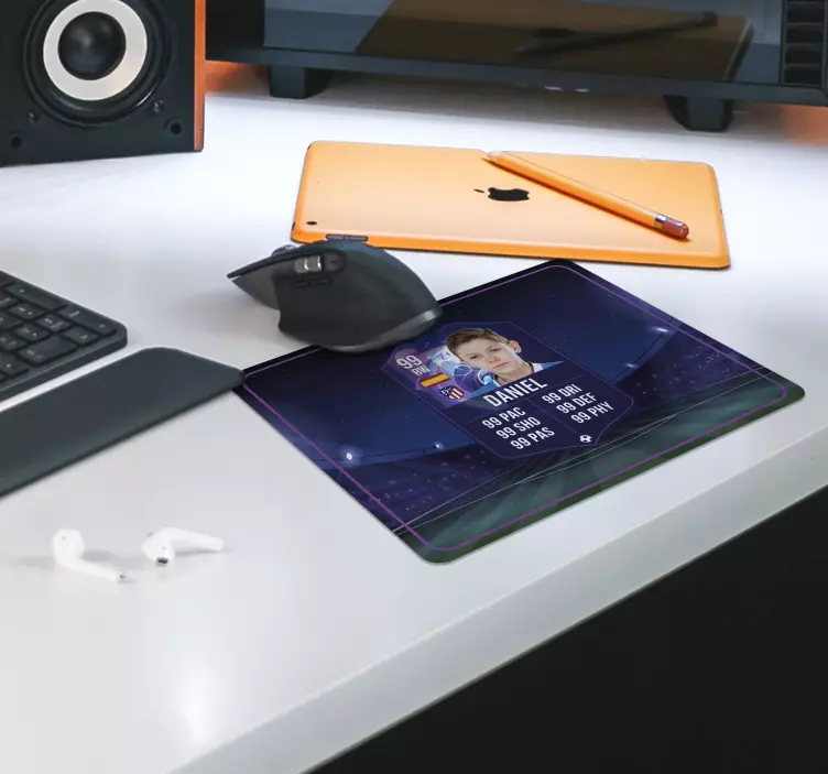 gaming podloga kartica igrača nogometaKartica igrača nogometa - TenStickers