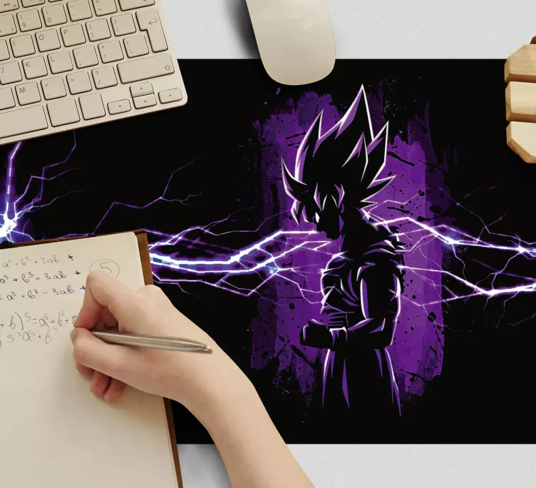 Goku super saiyan anime podloga za miš - TenStickers