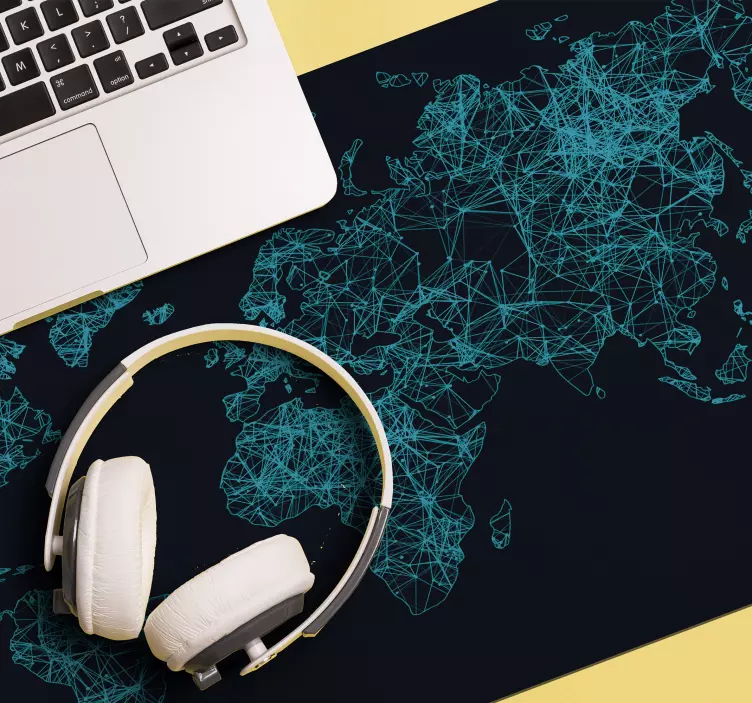 Karta svijeta svijet karta za miš - TenStickers