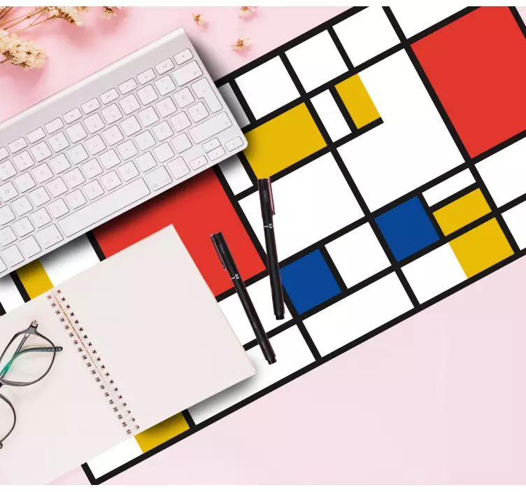 Mondrian geometric art original jastučić za miša - TenStickers