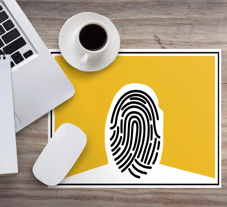 Otisak prsta apstraktna umjetnost originalna podloga za miša - TenStickers