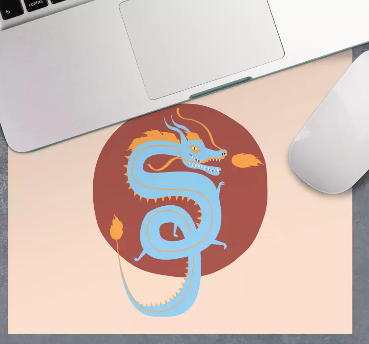 Podloga za miš anime stilizirana ilustracija zmaja - TenStickers