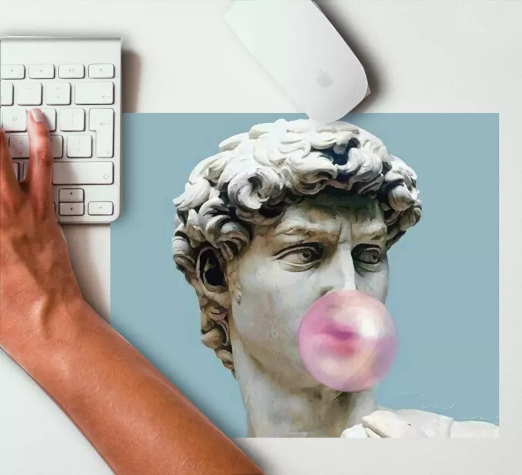 Podloga za miš izvornik pjenušava mramorna skulptura - TenStickers