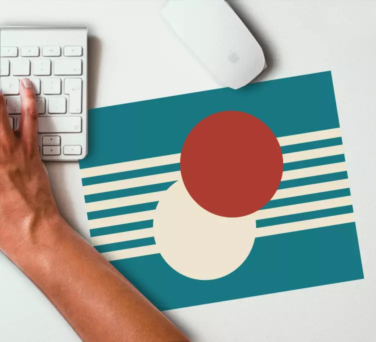 Podloga za miš obrasci geometrijska kružna kompozicija - TenStickers