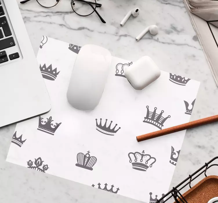 Podloga za miš obrasci točkasti uzorak krune - TenStickers