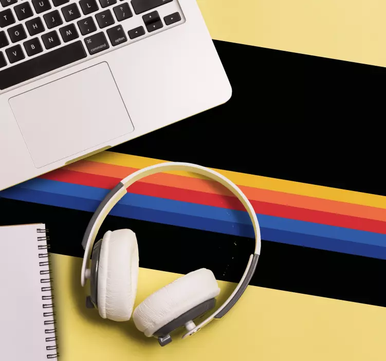 Podloga za miš obrasci vintage pruge u boji - TenStickers