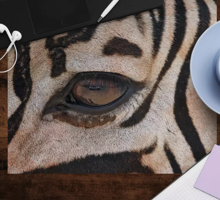 Podloga za miš zebra od kože životinja originalna podloga za miša - TenStickers