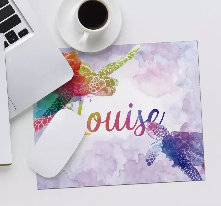 šarene kornjače s prostirkom za miša - TenStickers