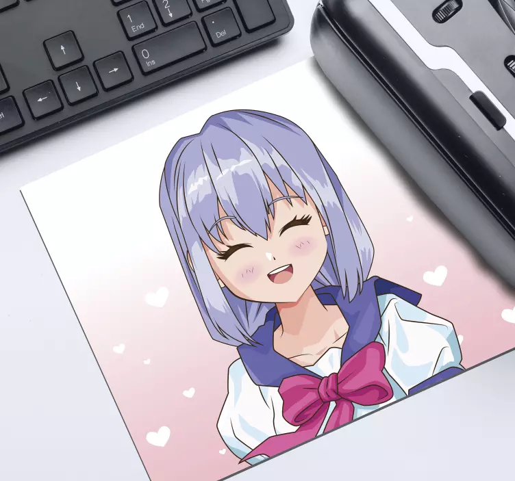 Slatka anime djevojka podloga za miš - TenStickers