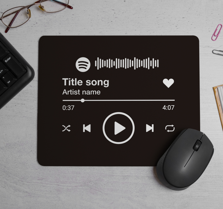 Spotify personalizirana podloga za miš - TenStickers