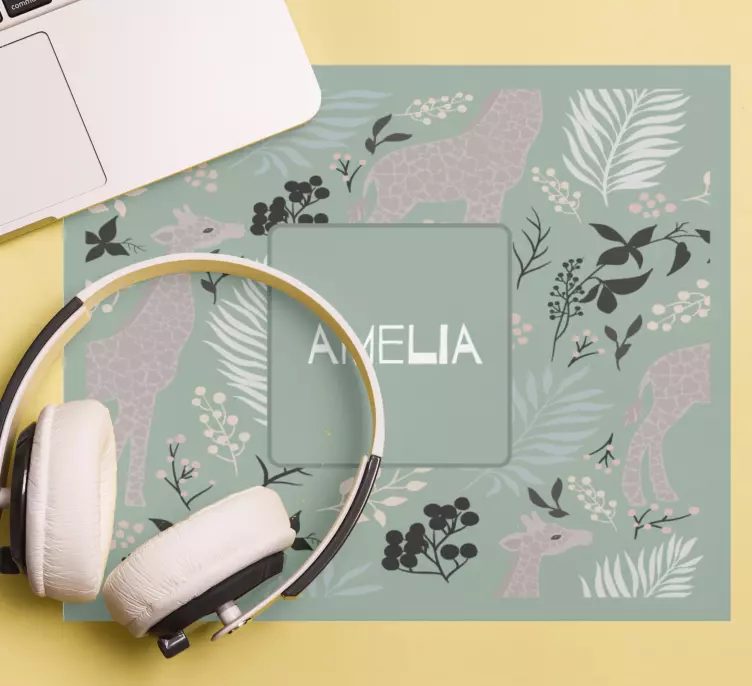 Personalizirana podloga za miš za žirafu - TenStickers