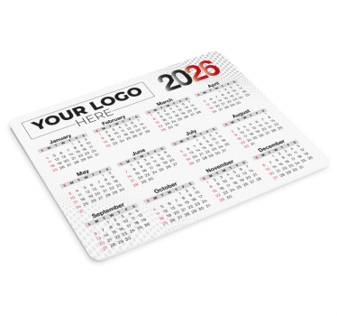Podloga za miš s imenom kalendar 2026 s logotipom - TenStickers