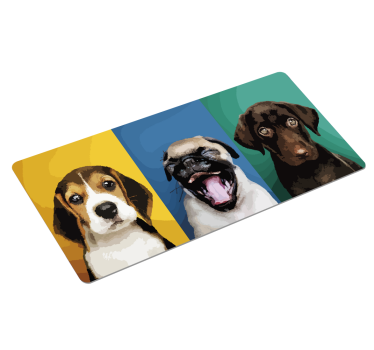 Podloga za miš izvornik veseli pas trio - TenStickers