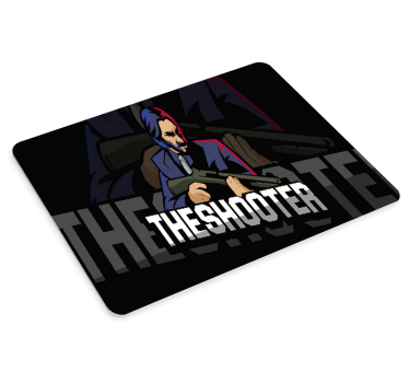 Gaming podloga za miš s stiliziranim likom pucača - TenStickers
