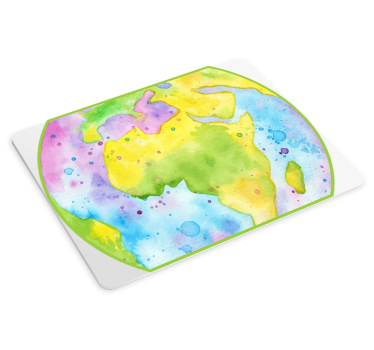 Planisphere karta svijeta vinil jastuk za miš - TenStickers