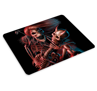 Gaming podloga za miš skeleton rock duo - TenStickers