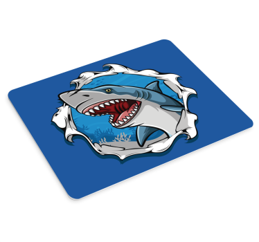 Veliki morski pas 3d riba miš - TenStickers