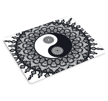 Podloga za miš obrasci umjetničko djelo jin-jang mandale - TenStickers