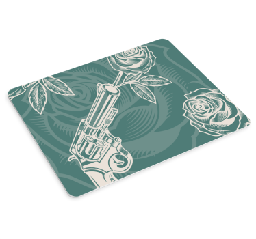 Podloga za miš izvornik revolver rose kompozicija - TenStickers