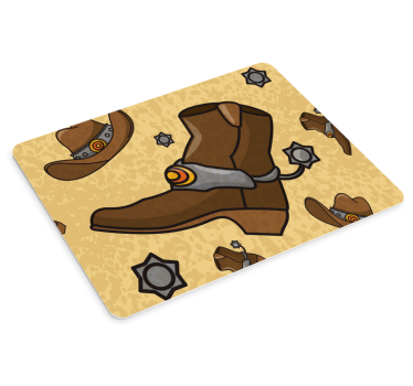 Gaming podloga za miš s motivom zapadnjačkog čizme - TenStickers