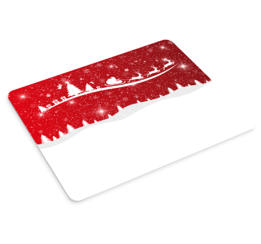 Podloga za miš božić u svečanoj crvenoj sceni - TenStickers