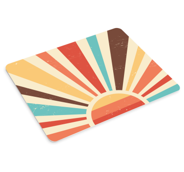 Sažetak vintage sunset 70's tepih za miša - TenStickers