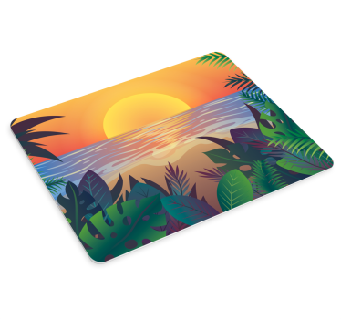 Retro sun bearch 70's tepih za miša za sunčanje - TenStickers