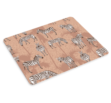 Smeđa podloga zebra miš podloga - TenStickers