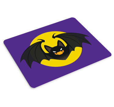Gaming podloga za miš s natpisom užasna Šišmiš emblema - TenStickers