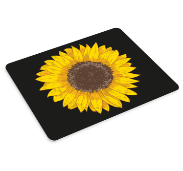 Podloga za miš izvornik s cvjetnim suncokretom - TenStickers