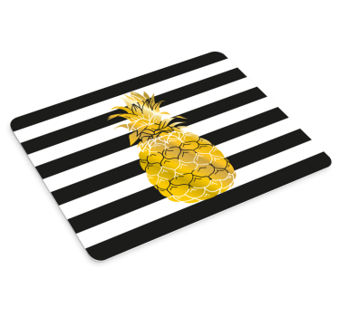 Podloga za miš obrasci pruge s ananasom - TenStickers