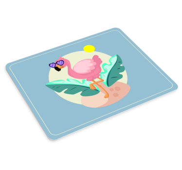 Podloga za miš izvornik cool flamingo sunce - TenStickers