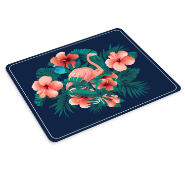 Podloga za miš izvornik flamingo cvjetna scena - TenStickers