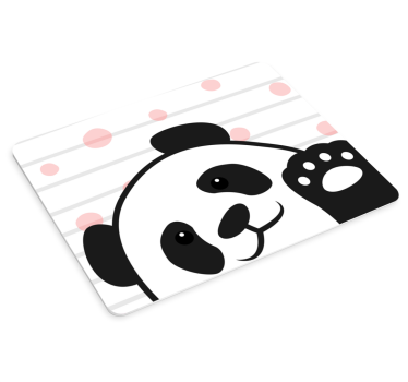 Panda maše originalnom podlogom za miš - TenStickers