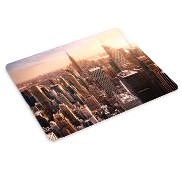Podloga za miš karta svijeta skyline pogled - TenStickers