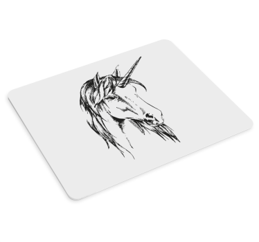 Podloga za miš izvornik s elegantnom ilustracijom jednoroga - TenStickers