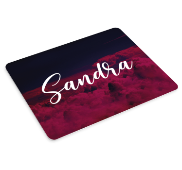 Podloga za miš s imenom personalizirana scena oblaka - TenStickers