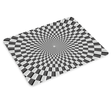 Podloga za miš obrasci spiralna šahovnica - TenStickers