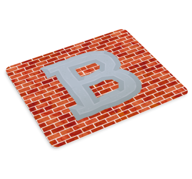 Podloga za miš s imenom bold slovo b - TenStickers