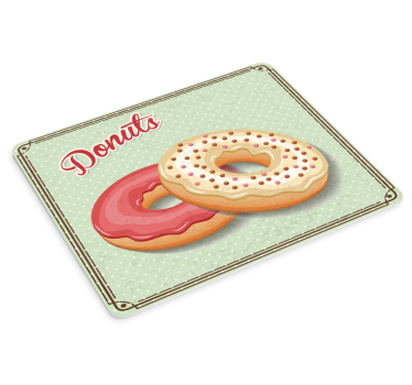 Podloga za miš s imenom slasni donut duo - TenStickers